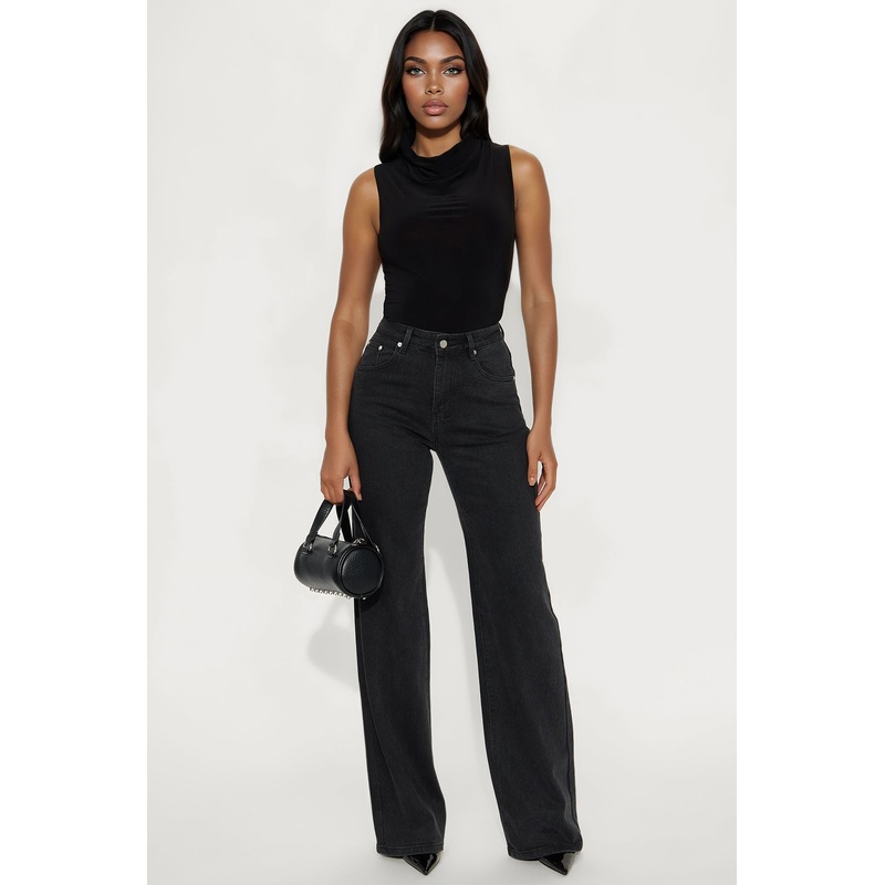 Tall Bonafide Basic Straight Leg Jeans – Black Wash