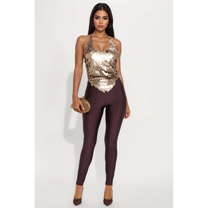 Brianne High Rise Leggings – Chocolate