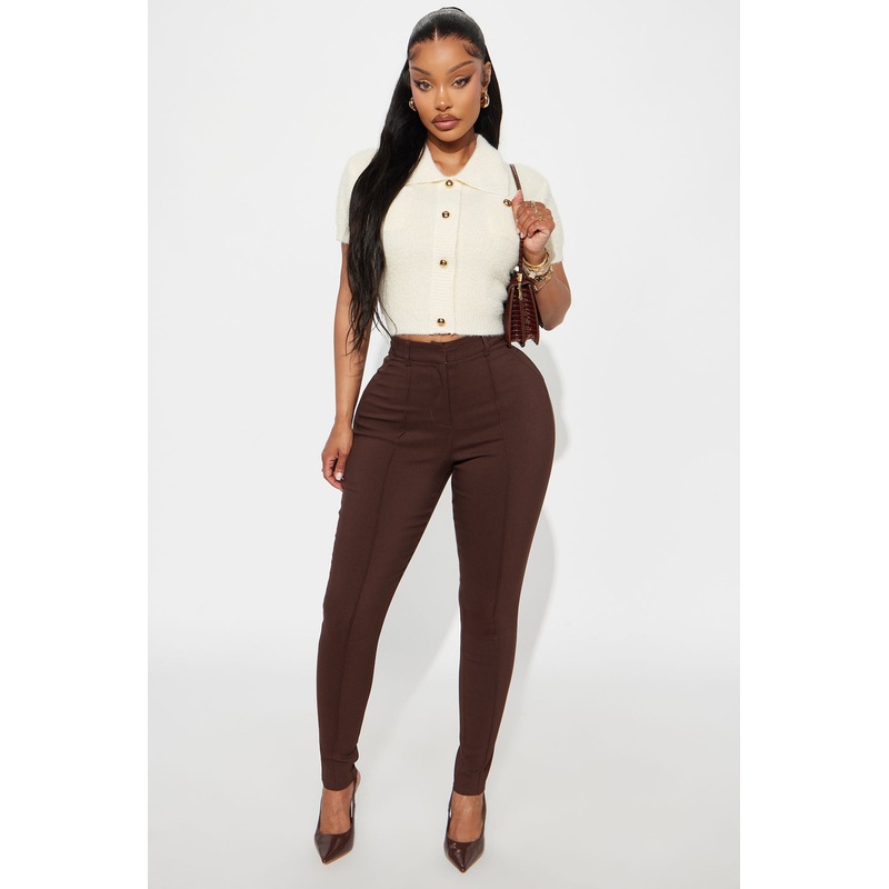 Raise The Bar Skinny Trouser – Chocolate
