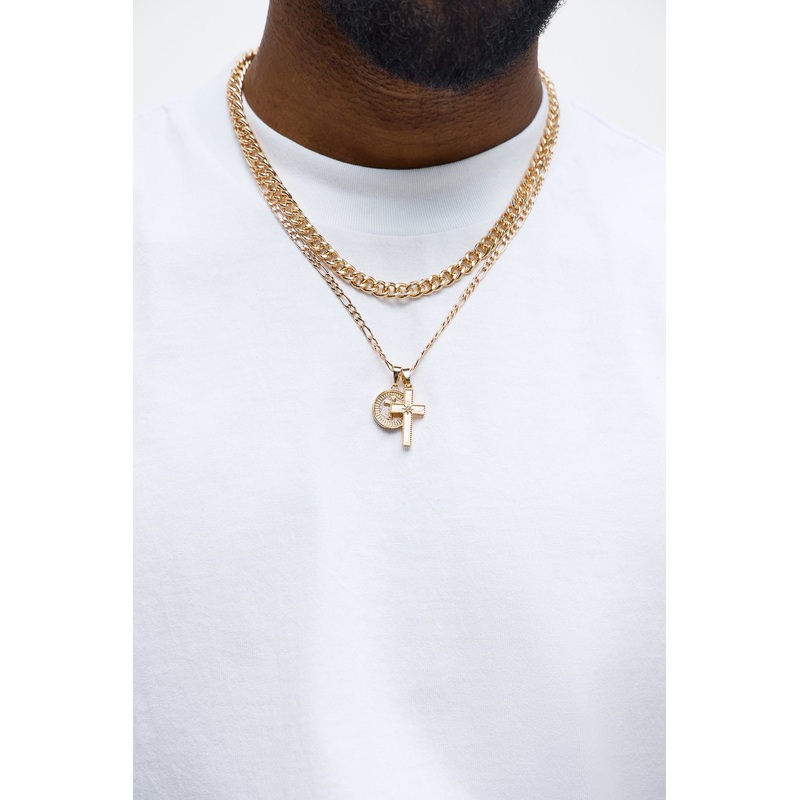 Drip Testament Necklace Set – Gold