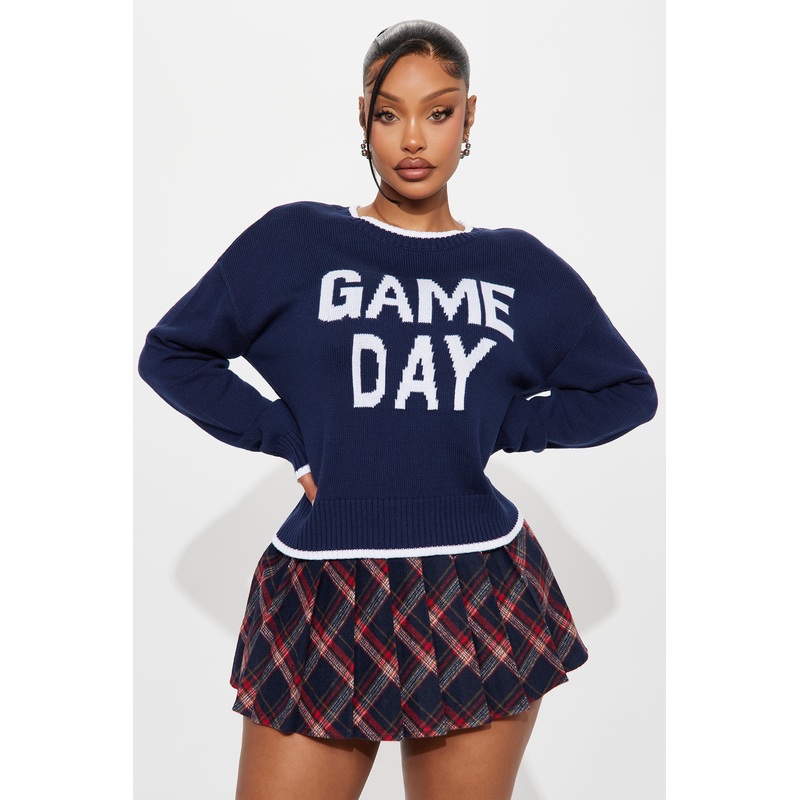 Ready For Game Day Sweater – Navy/combo