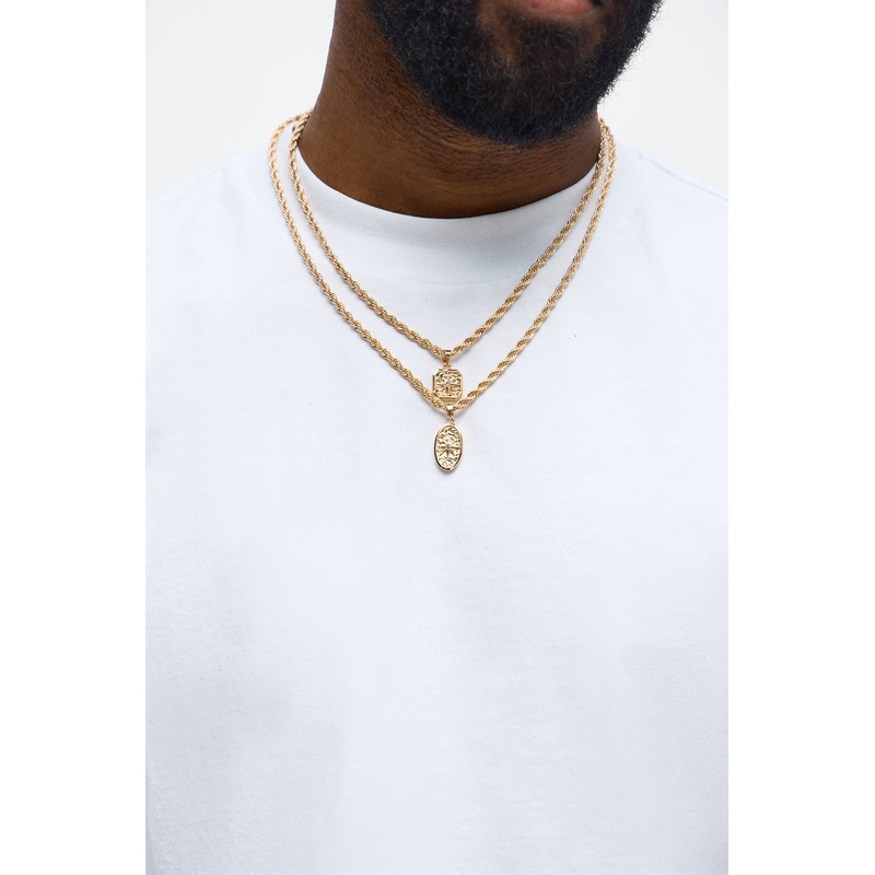 Shining Bright Necklace Set – Gold