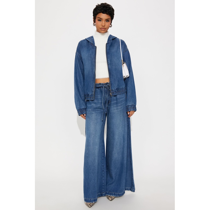 Brunswick Drapey Jeans – Dark Wash