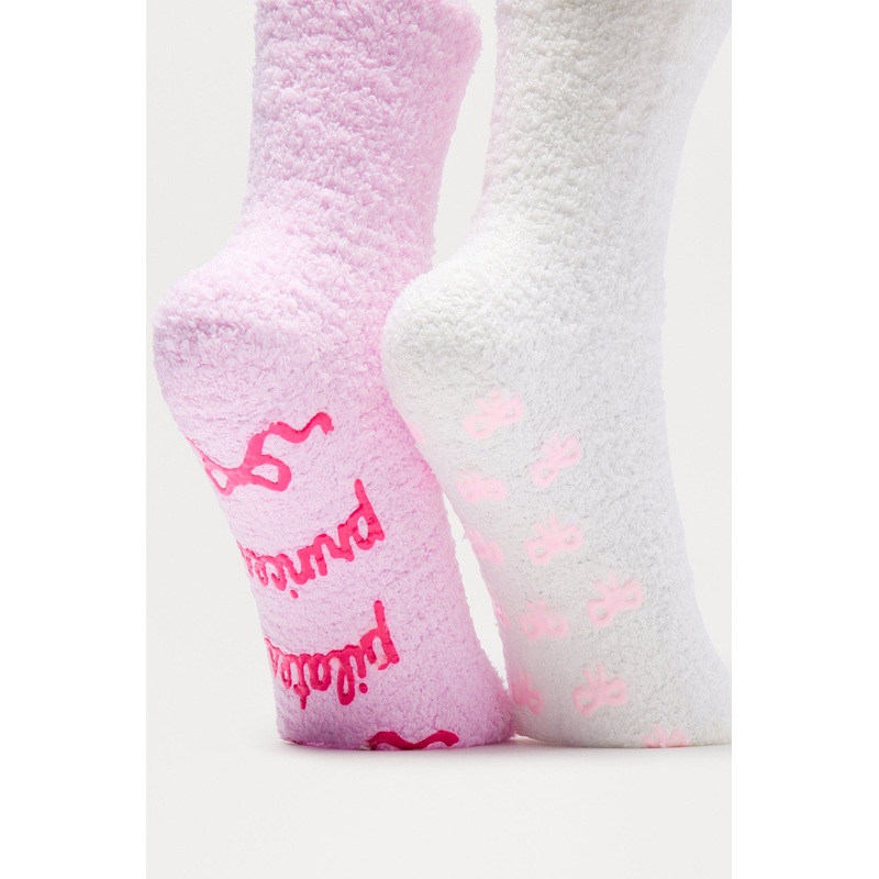 Pilate Princess 2 Pack Cozy Socks – Pink/combo