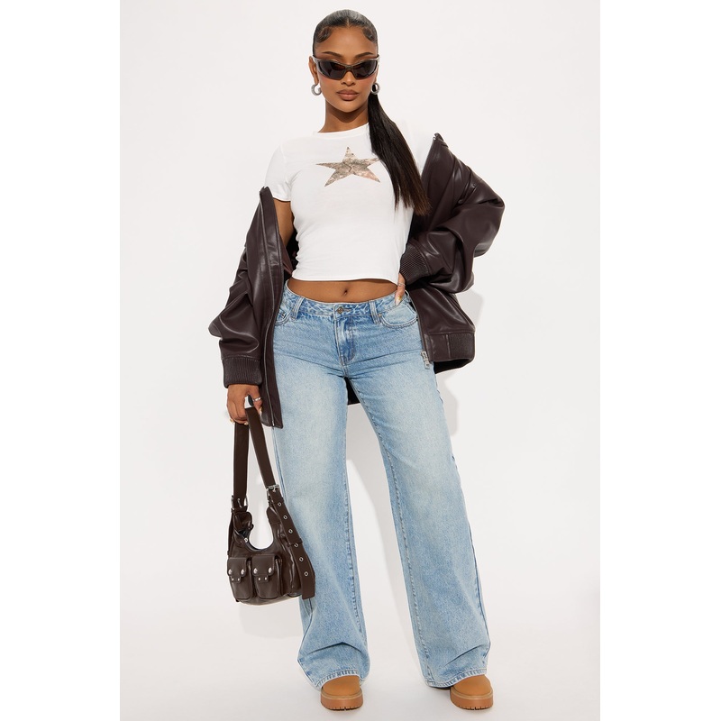 Westside Low Rise Wide Leg Jean – Light Wash