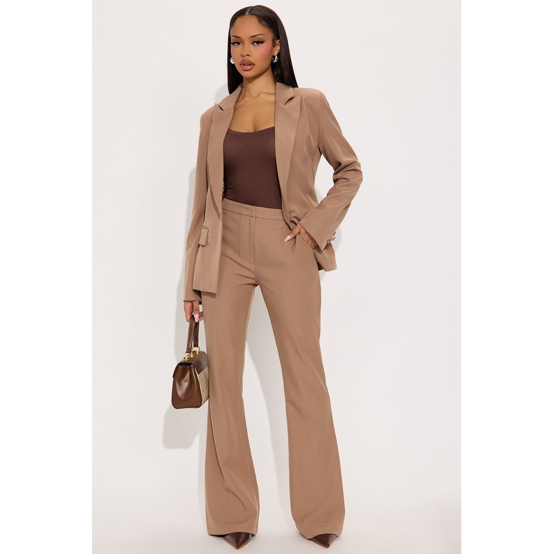 Breaking Even Flare Trouser – Chestnut