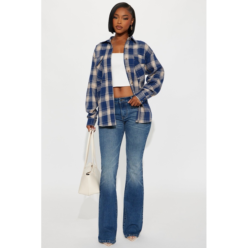 Forever Stretch Low Rise Flare Jeans – Dark Wash