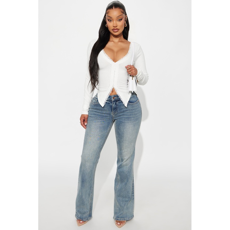 Seville Low Rise Bootcut Jeans – Vintage Wash