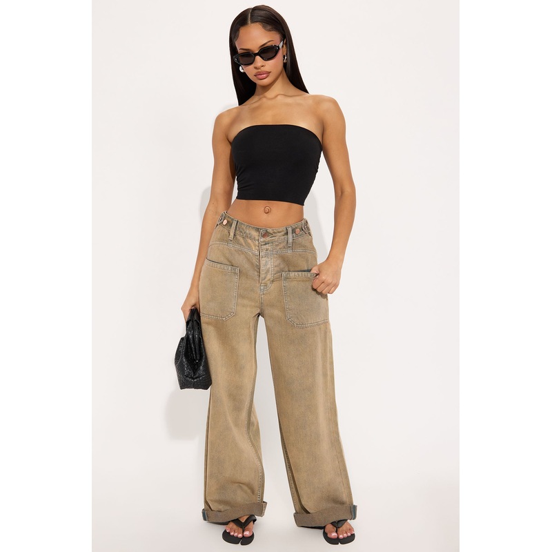 West End Tinted Rolled Cuff Jeans – Copper