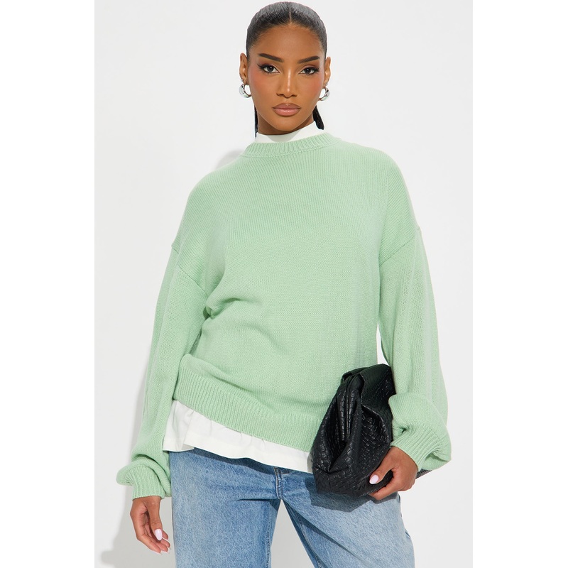 Autumn Feels Sweater – Sage