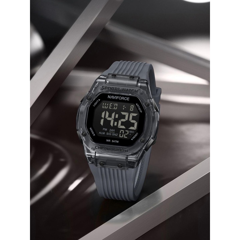 Naviforce Men Printed Dial & Wrap Around Straps Digital Watch NF7113_TGY TGY