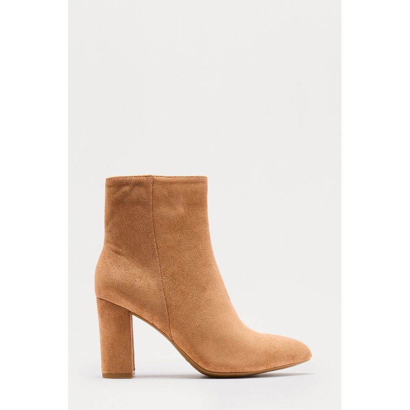 Park Faux Suede Booties – Camel