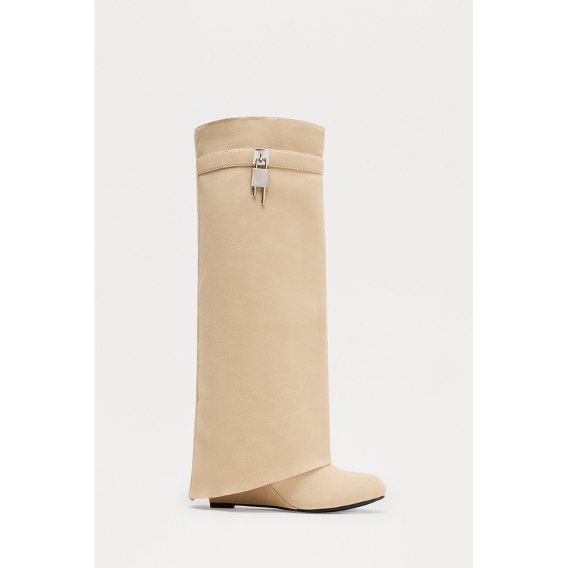 Ultimate Flirt Overlay Boots – Sand