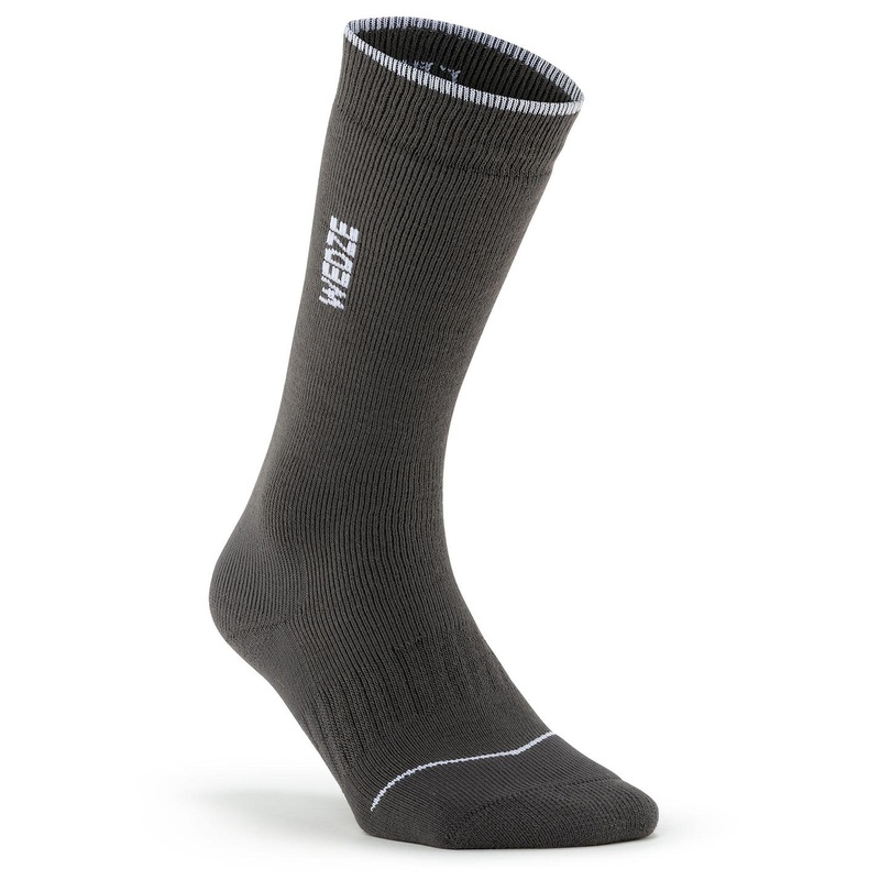 Decathlon WEDZE Black Patterned Knee-Length Warm Socks