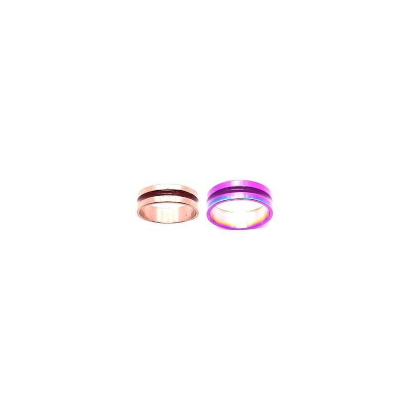 Dynamic Retail Global Set of 2 Rings for Men & Women, Gold-Multicolor Alloy Ring ()