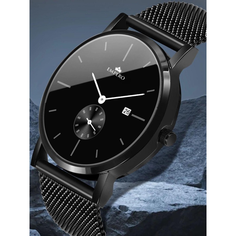 EMPERO Men Brass Printed Dial & Stainless Steel Straps Analogue Chronograph  Watch EAB304