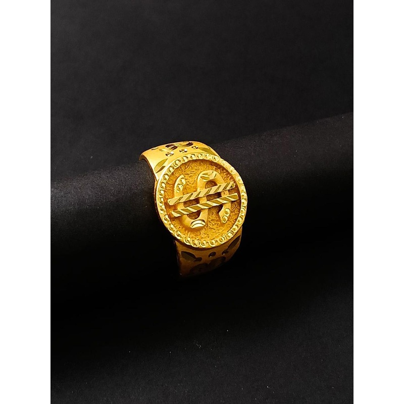 Saizen Men Gold-Plated Finger Ring