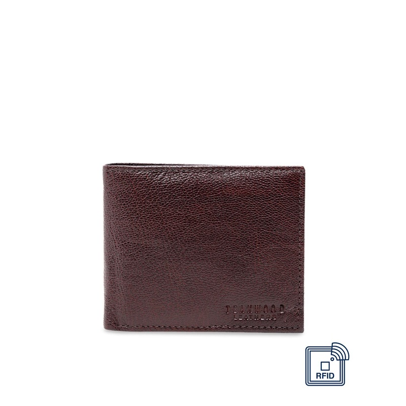 Teakwood Leathers Men Brown Solid Leather Money Clip