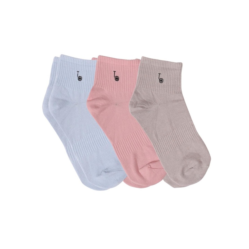 Thela Gaadi Pack Of 3 Athleisure Cotton Ankle-Length Socks