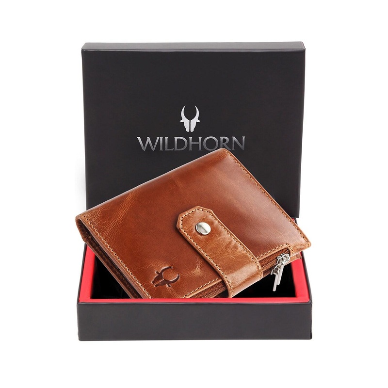 WildHorn Men Leather Two Fold Wallet