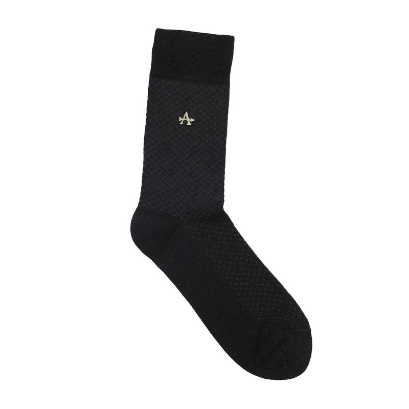 Arrow Men Self Design Pure Cotton Calf-Length Socks