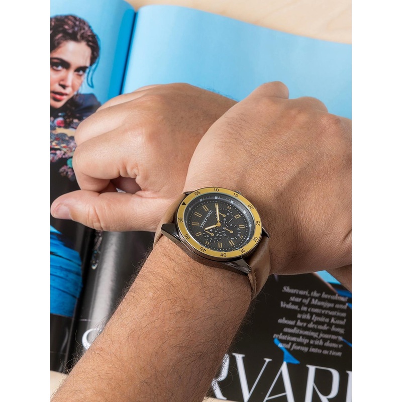 JOKER & WITCH Men Dial & Leather Straps Analogue Watch AMWW944