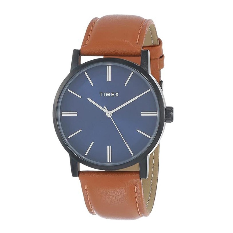 Timex Men Brass Dial & Leather Straps Analogue Watch TWHG35SMU04