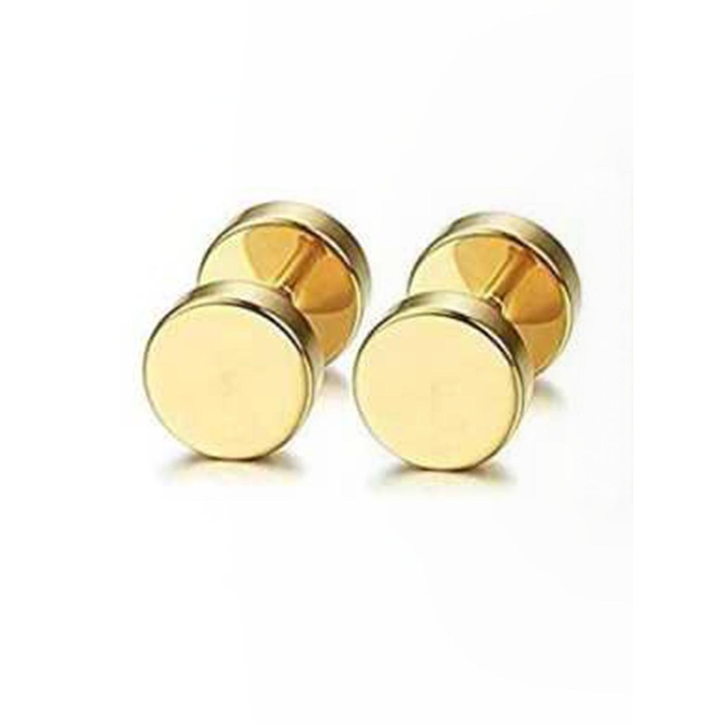 Veeva Beauty & Fashion Gold-Toned Stainless Steel Studs