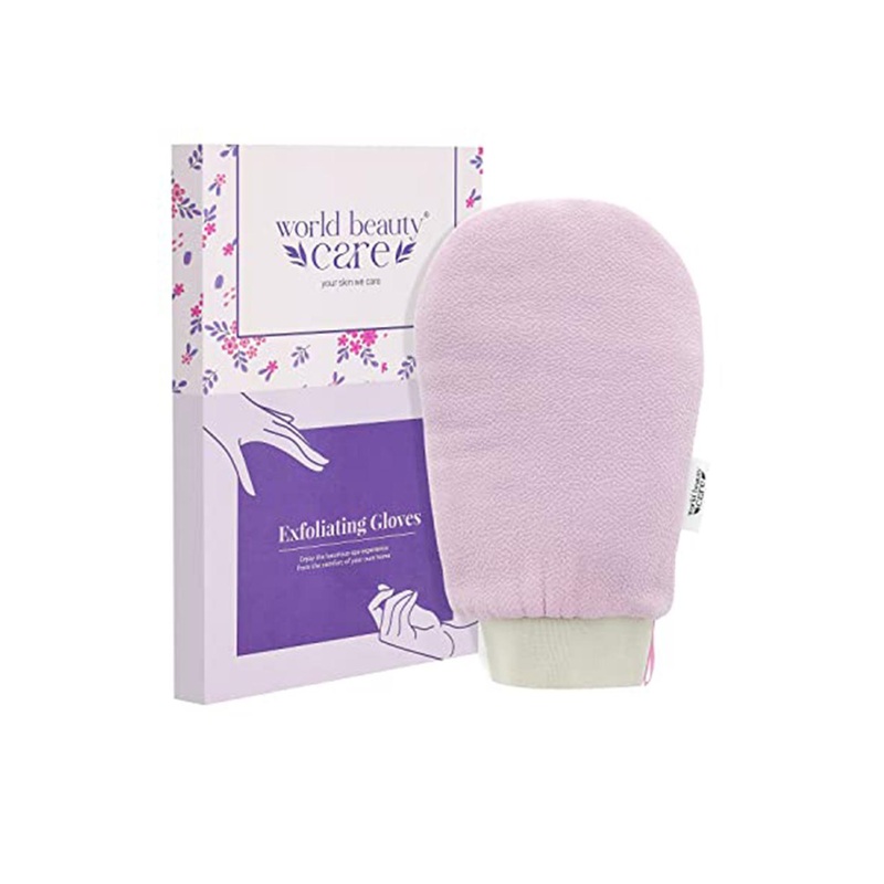 WBC WorldBeautyCare Moroccan Hammam Double layered Gloves – Pink