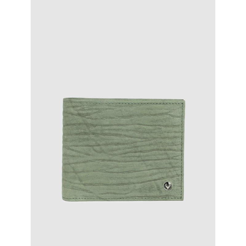 Allen Solly Men Self Design Leather Two Fold Wallet