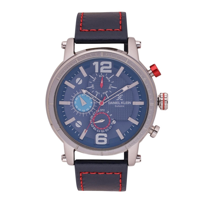 Daniel Klein Men Navy Blue Analogue Watch DK11417-4