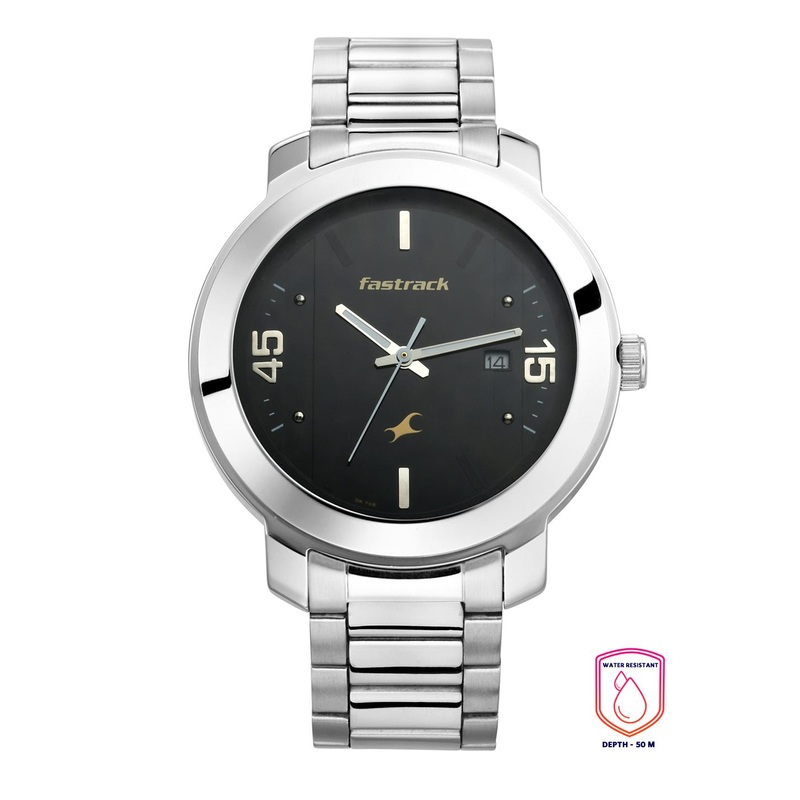 Fastrack Men Black Analogue Watch 3246SM02