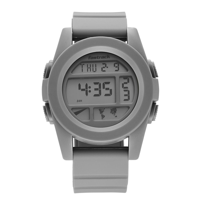 Fastrack Men Dial & Silicone Strap Analogue Watch 38120PP02