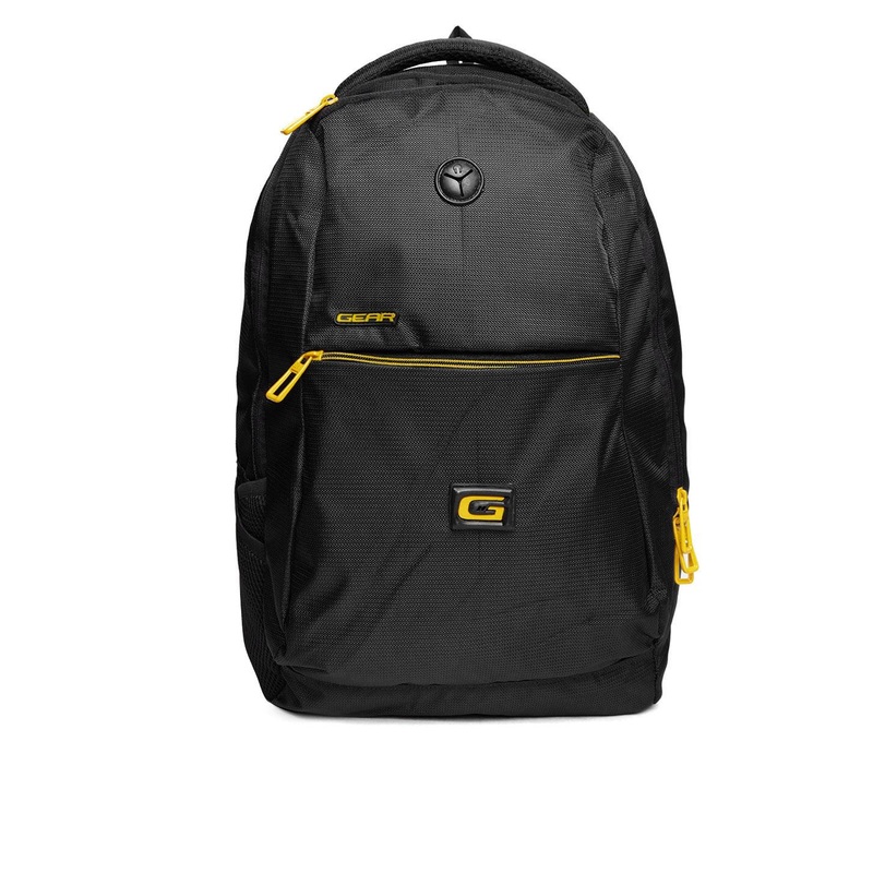 Gear Unisex Black Solid Backpack