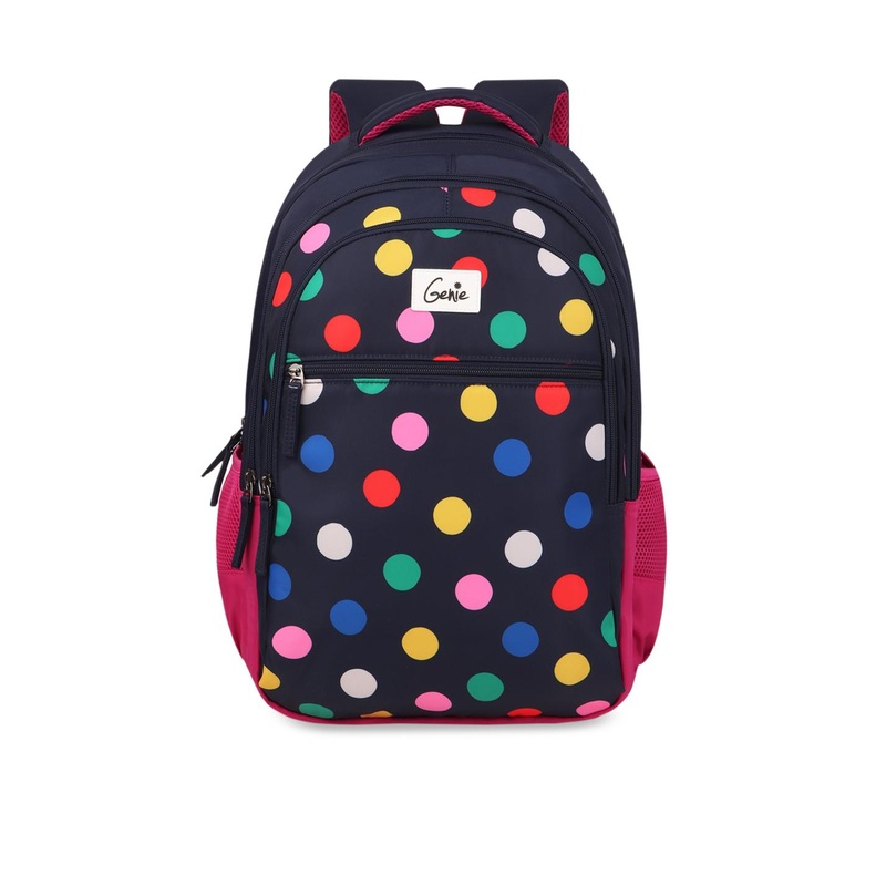 Genie Unisex Geometric Print Large Backpack -36L