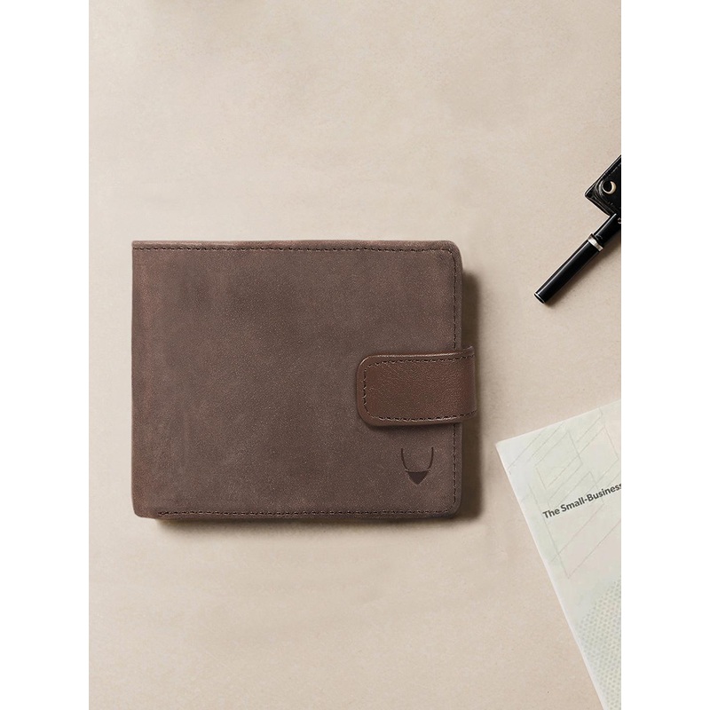 Hidesign Men Brown Solid Leather Two Fold Wallet