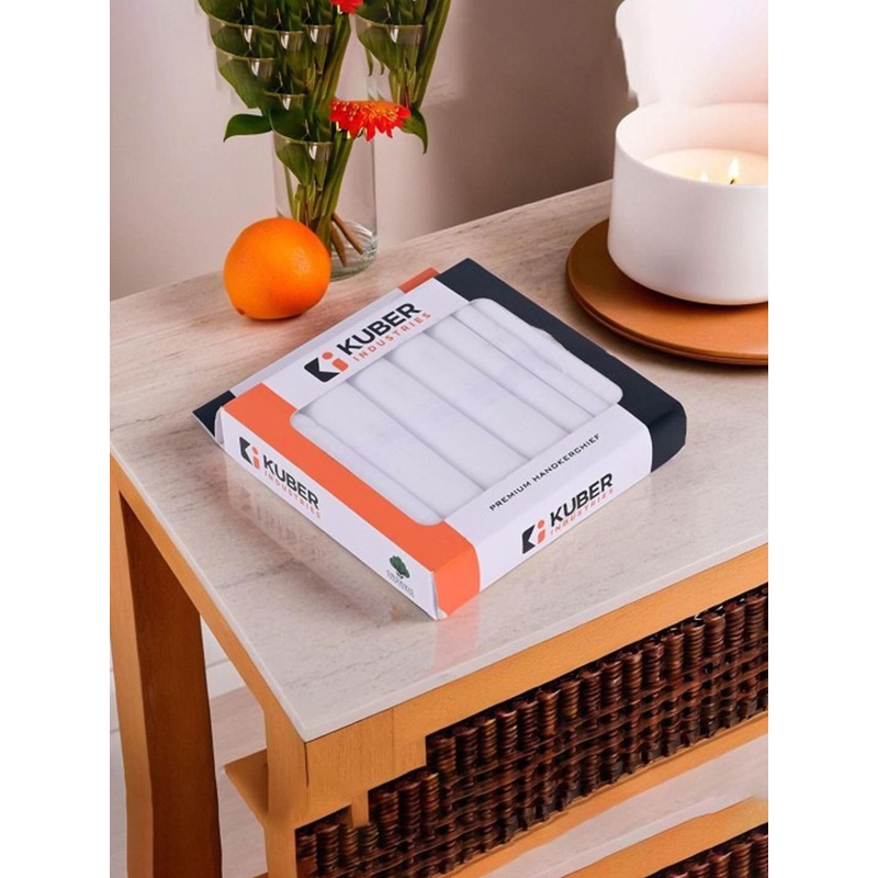 Kuber Industries Men Pack Of 6 Pure Cotton Reusable Handkerchiefs