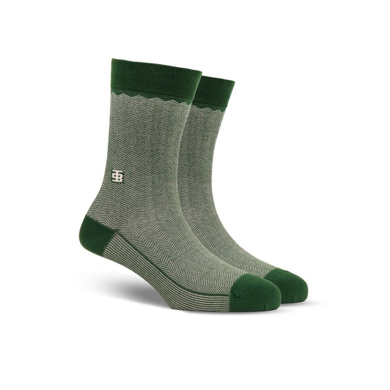 SockSoho Forest Wave Edition Men Patterned Calf Length Socks