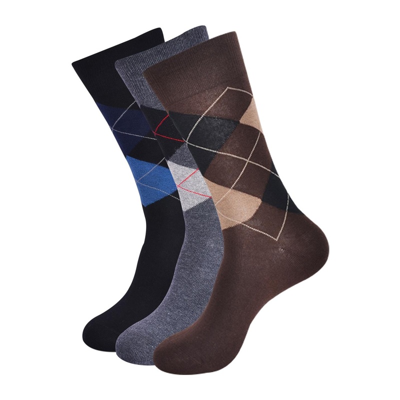 Socksxpress Men Pack Of 3 Patterned Calf-Length Socks