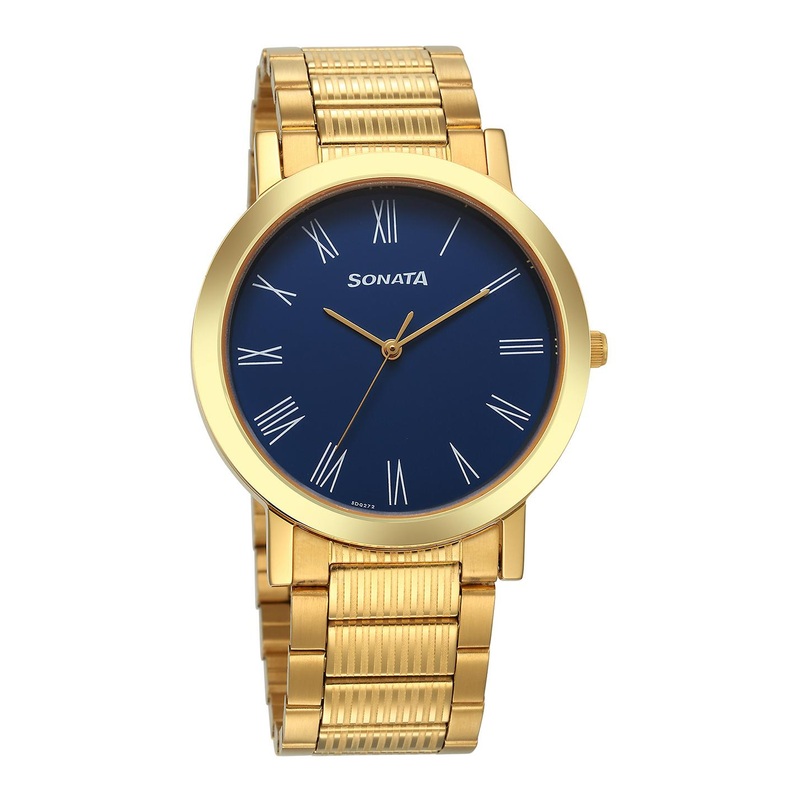 Sonata Men Bracelet Style Straps Analogue Watch 77108YM14