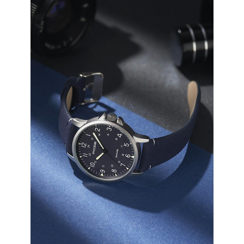 Sonata Men Printed Dial & Leather Bracelet Style Straps Analogue Watch SP70011SL03W