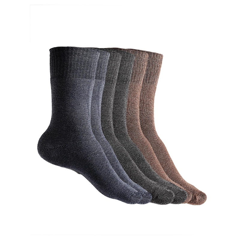 Texlon Men Pack Of 3 Assorted Calf-Length Socks