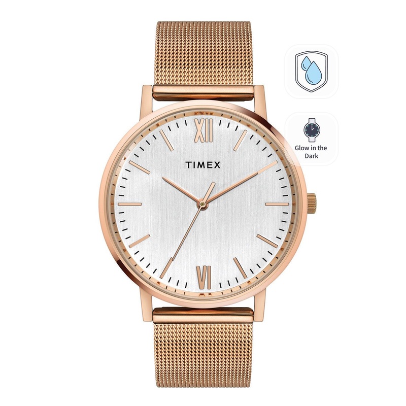 Timex Men Gold-Toned Dial & Gold Toned Multifunction Watch TW0TG8011