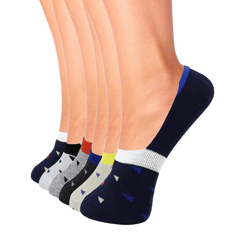 VOICI Pack of 6 No-Show Invisible Loafer Socks