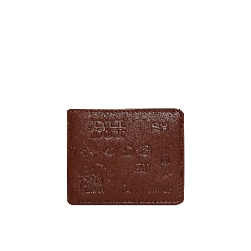 Being Human Men Leather Two Fold Wallet