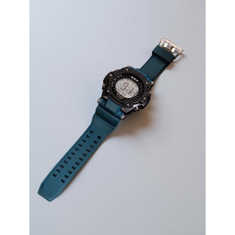 DZH Sports Watches Men Tang Straps Digital Multi Function Watch DZH 6870-Blue1
