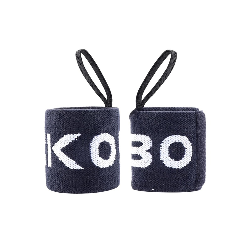 KOBO Set Of 2 Weightlifting Wrist Support Straps