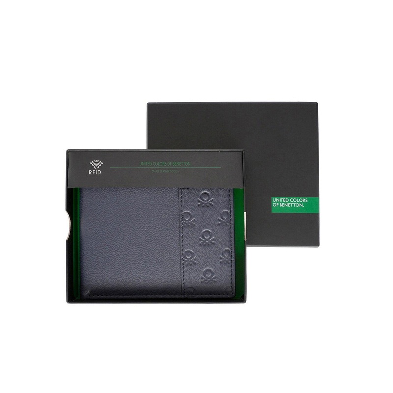 United Colors of Benetton Men Leather Two Fold Wallet