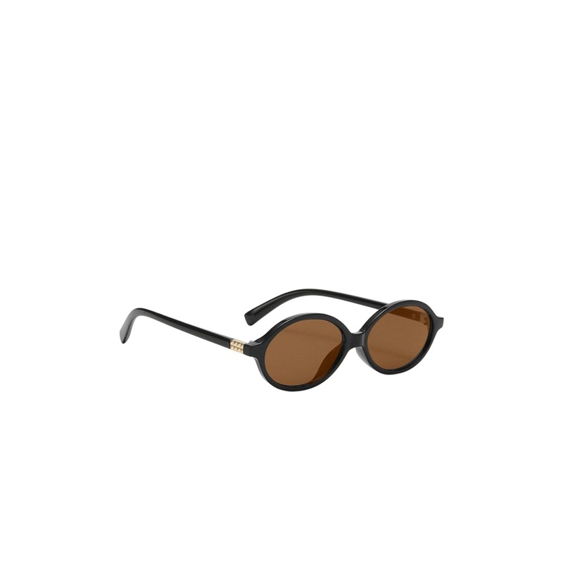 4Flaunt Unisex Essntl Retro 90s Oval Sunglasses 4F-ESSNTL05-BLKBRWN