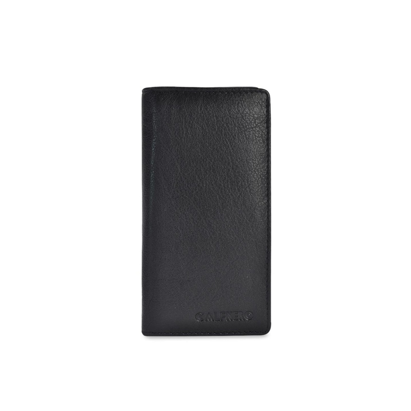 CALFNERO Unisex Black Solid Card Holder